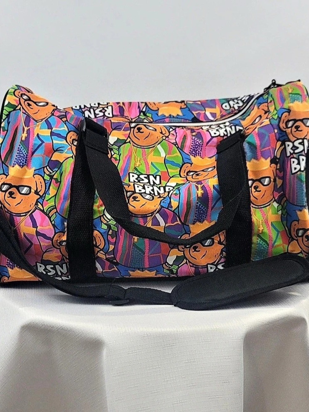 Reason Brand Multicolor Duffel Travel Bag Like New
